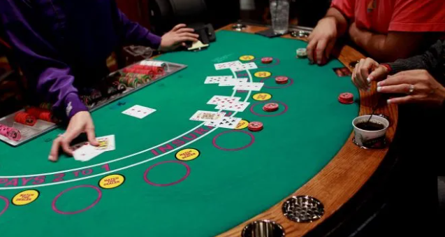 playing blackjack